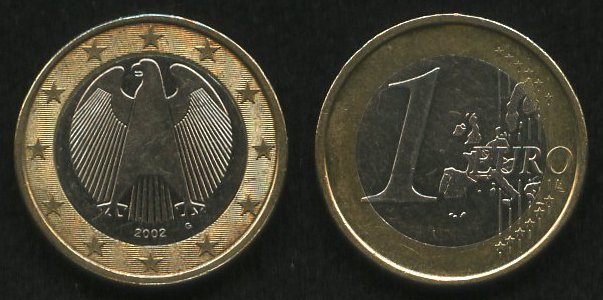 1 евро<br> 2002 год<br> Евросоюз