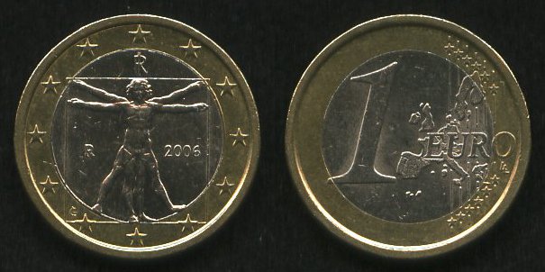 1 евро<br> 2006 год<br> Евросоюз