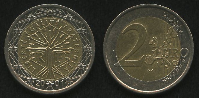 2 евро<br> 2001 год<br> Евросоюз