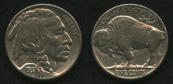 5 центов<br> 1937 год<br> США